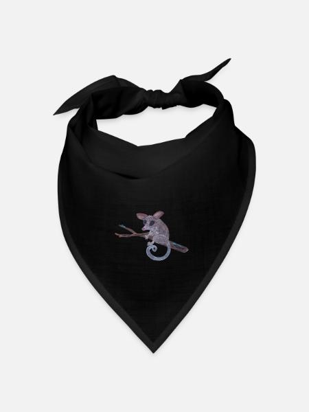 Die schüchterne Jackfrucht - Bandana Dreieckstuch - Schwarz