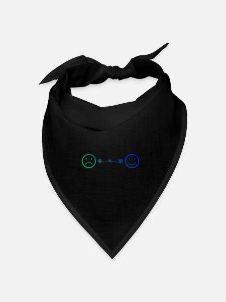 Damen Ruderer Herren Rowing Rudern - Bandana Dreieckstuch - Schwarz