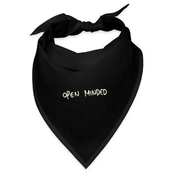 Open minded - Bandana Dreieckstuch - Schwarz - Vorne