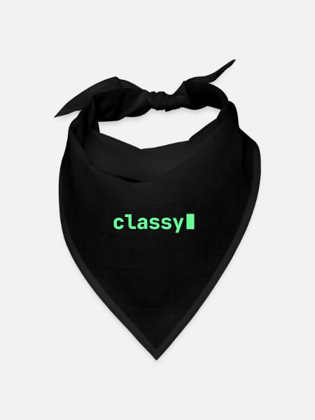 classy | Developer mood - Bandana Dreieckstuch - Schwarz