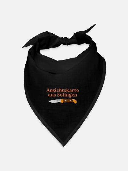 Ansichtskarte aus Solingen - Bandana Dreieckstuch - Schwarz