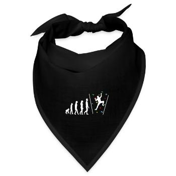 Bouldering Bouldern Evelution - Bandana Dreieckstuch - Schwarz - Vorne