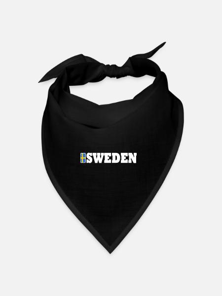 SCHWEDEN - Bandana Dreieckstuch - Schwarz