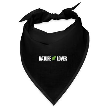 Nature Lover - Bandana Dreieckstuch - Schwarz - Vorne