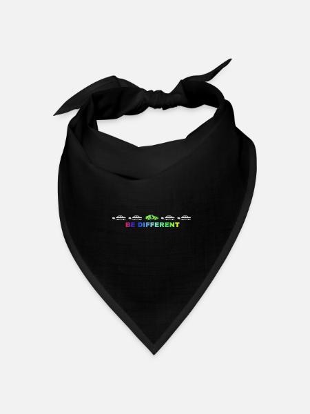 Be different - Bandana Dreieckstuch - Schwarz
