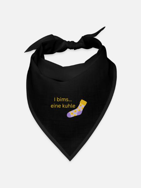 coole Socke - Bandana Dreieckstuch - Schwarz