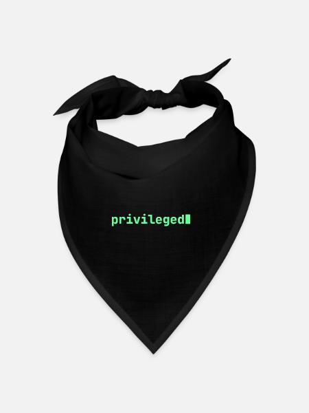 Feeling Privileged | Developer mood  - Bandana Dreieckstuch - Schwarz