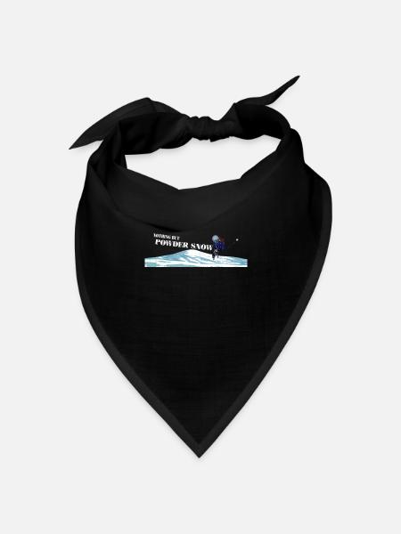 Skifahren, Skitour, Ski, Backcountry Ski - Bandana Dreieckstuch - Schwarz