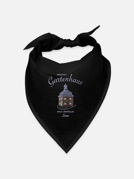 Lünen, Haus Oberfelde, kultiges Gartenhaus Spieker - Bandana Dreieckstuch - Schwarz