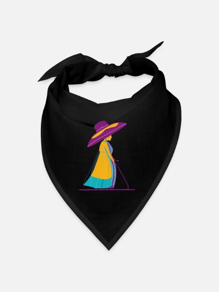 Kindermädchen - Bandana Dreieckstuch - Schwarz