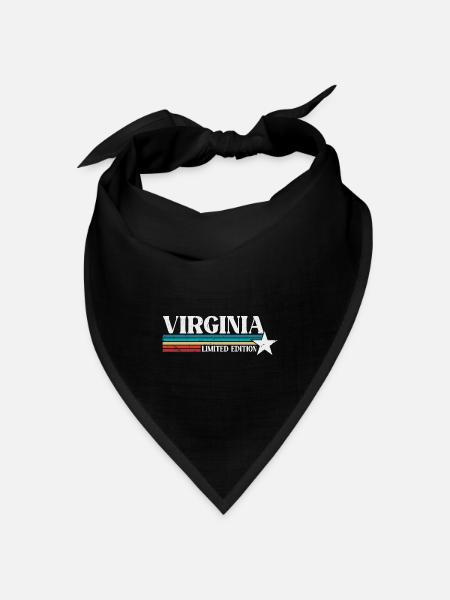 Virginia - Bandana Dreieckstuch - Schwarz