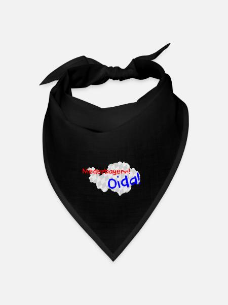 Niederbayern Oida - Bandana Dreieckstuch - Schwarz