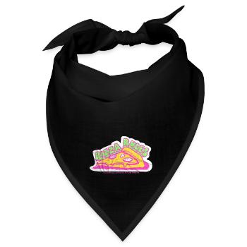 TMNT Mutant Mayhem Pizza Rules - Bandana Dreieckstuch - Schwarz - Vorne