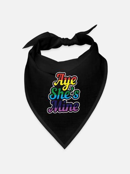 Gay Pride Schwul Lesbisch LGBT LGBTQ Geschenk - Bandana Dreieckstuch - Schwarz