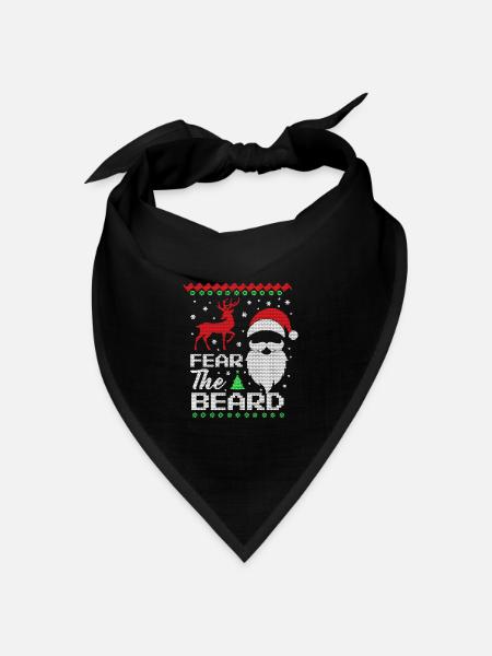 Fear the Beard - Bandana Dreieckstuch - Schwarz