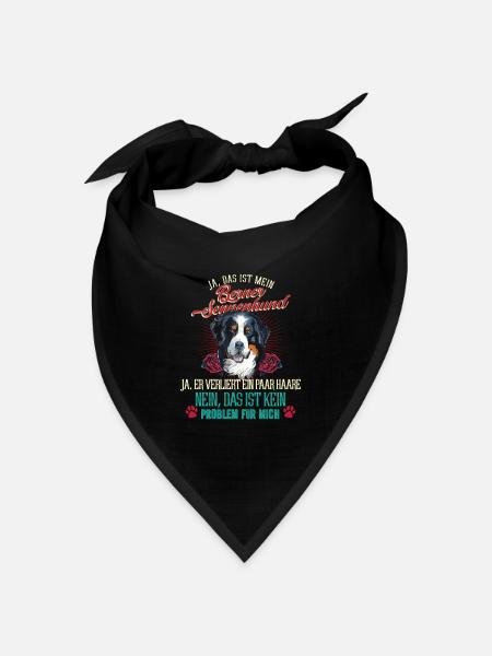 Berner Sennenhund Problem - Bandana Dreieckstuch - Schwarz