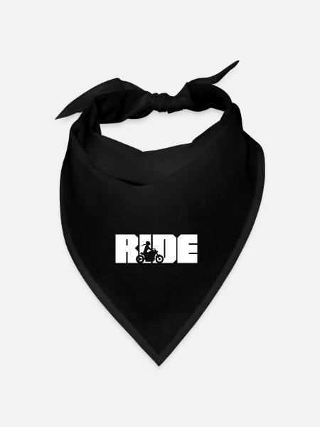 Ride Motorradfahrerin Chopper - Bandana Dreieckstuch - Schwarz