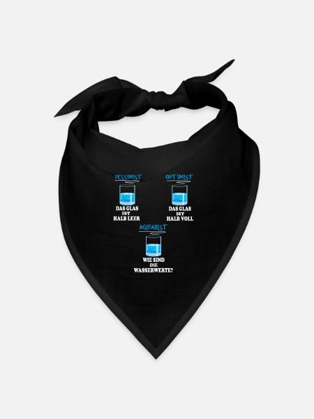 Aquarianer Aquarium Aquascaping Aquaristik - Bandana Dreieckstuch - Schwarz