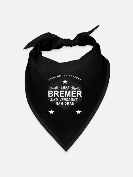 Die Stadt Bremen Bremer - Bandana Dreieckstuch - Schwarz