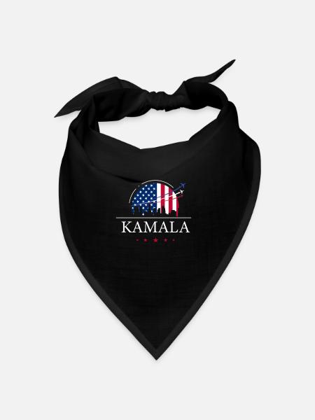 Kamala Harris, Kamala Harris Politik, Kamala - Bandana Dreieckstuch - Schwarz