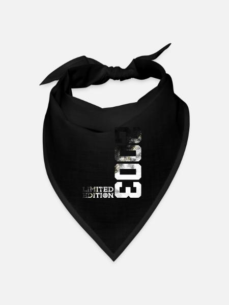 23. GEBURTSTAG LIMITED EDITION 2003 - Bandana Dreieckstuch - Schwarz