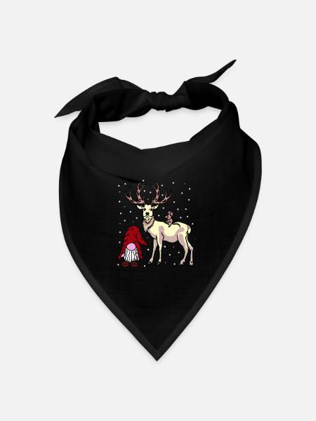 Nikolaus Xmas Weihnachten Fantasy Christmas Kind - Bandana Dreieckstuch - Schwarz