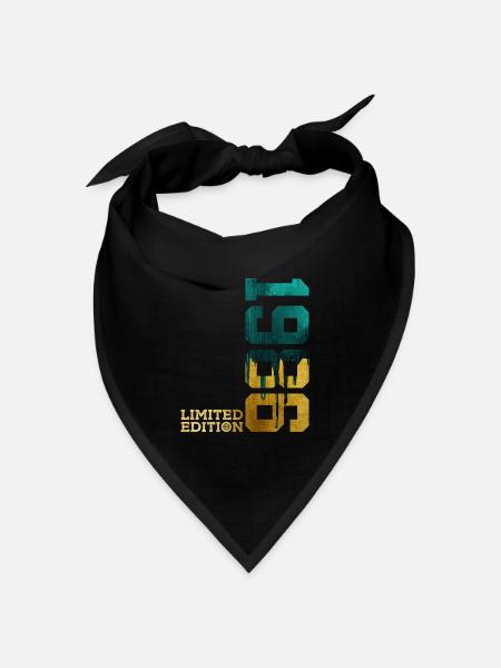 40. GEBURTSTAG LIMITED EDITION 1986 - Bandana Dreieckstuch - Schwarz