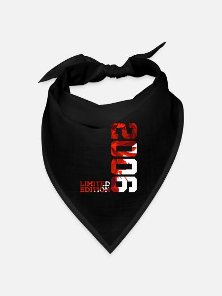 20. GEBURTSTAG 20 JAHRE LIMITED EDITION 2006 - Bandana Dreieckstuch - Schwarz