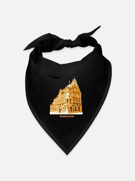 Mindelheim Rathaus Allgäu Schwaben Bayern - Bandana Dreieckstuch - Schwarz
