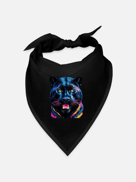 Tiger - Bandana Dreieckstuch - Schwarz