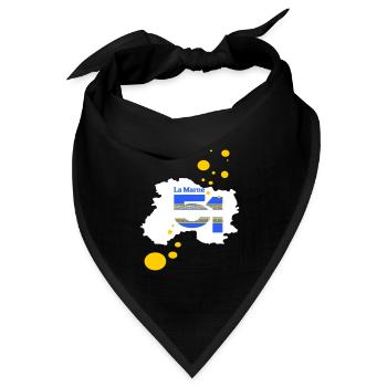 Die Marne 51 - Bandana Dreieckstuch - Schwarz - Vorne