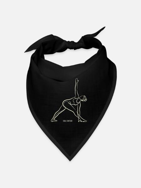 SOUL CONTOUR - Trikonasana - Bandana Dreieckstuch - Schwarz
