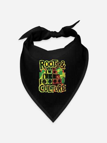Roots Reggae Dub - Bandana Dreieckstuch - Schwarz