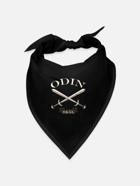 Wikinger skal Odin T-shirt - Bandana Dreieckstuch - Schwarz