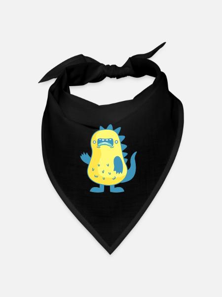Monster - Bandana Dreieckstuch - Schwarz