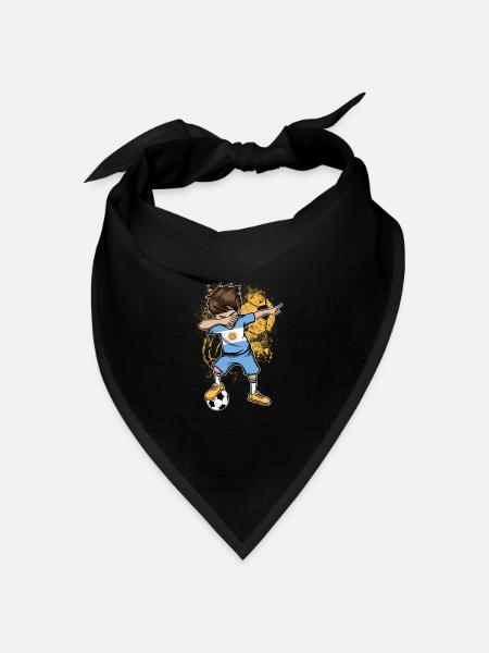 Argentinien Fußball Nationalmannschaft WM - Bandana Dreieckstuch - Schwarz