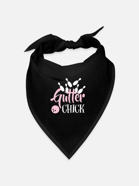Bowling - Bandana Dreieckstuch - Schwarz