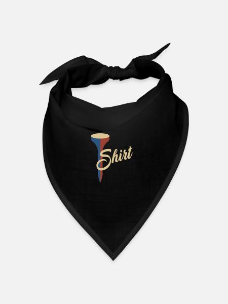 Golf Lustige Golf Design - Bandana Dreieckstuch - Schwarz