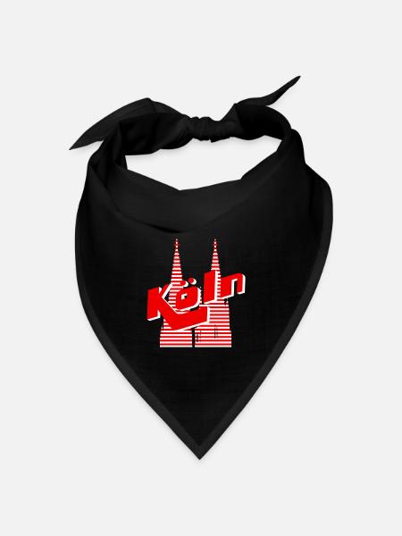 Köln - Bandana Dreieckstuch - Schwarz