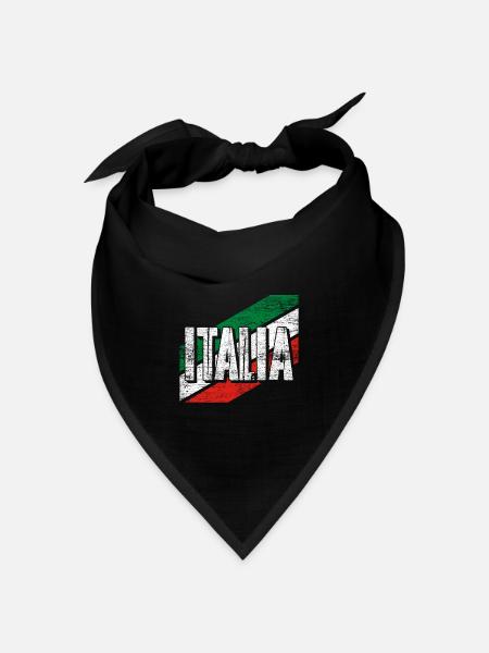 Italien - Bandana Dreieckstuch - Schwarz