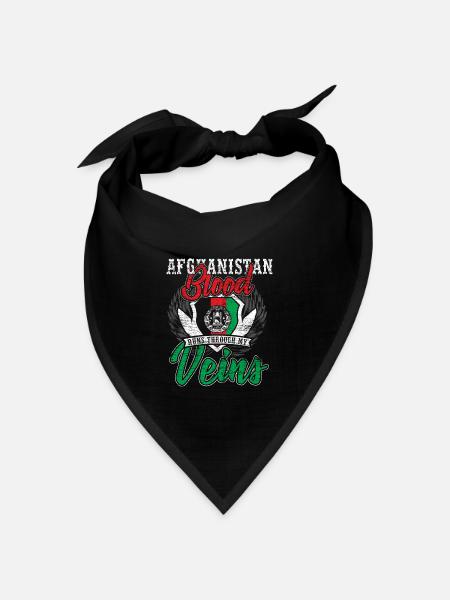 Afghanistan Kabul Persien Muslim Arabien - Bandana Dreieckstuch - Schwarz