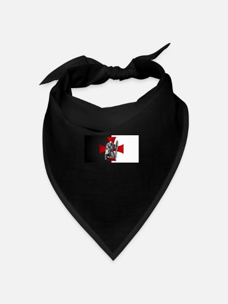 The Templar - Der Templer - Bandana Dreieckstuch - Schwarz