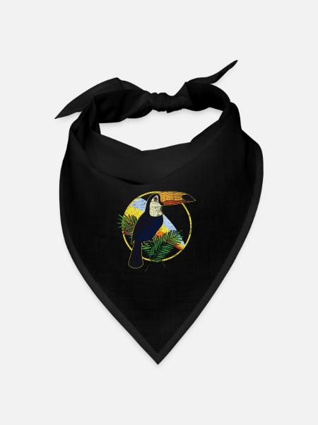 Tukan - Bandana Dreieckstuch - Schwarz