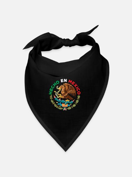 Hecho En Mexico - Bandana Dreieckstuch - Schwarz
