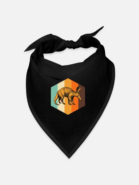 Ameisenbär - Bandana Dreieckstuch - Schwarz