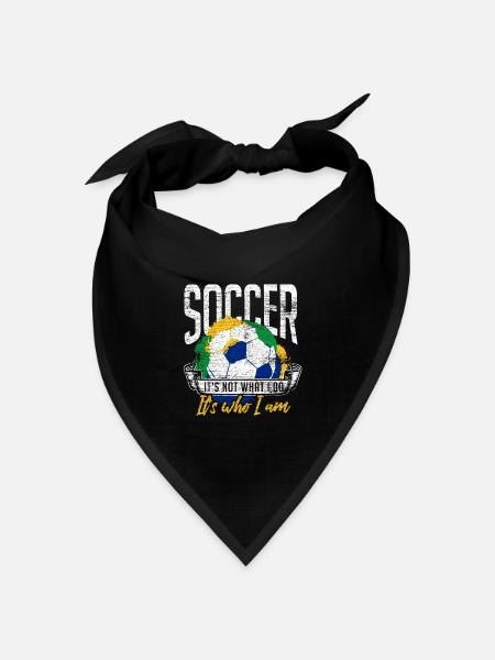 Fußball - Bandana Dreieckstuch - Schwarz