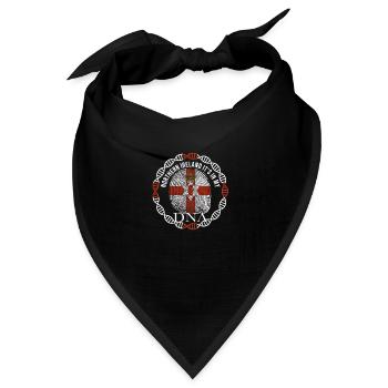 Nordirland ist in meiner DNA - Bandana Dreieckstuch - Schwarz - Vorne