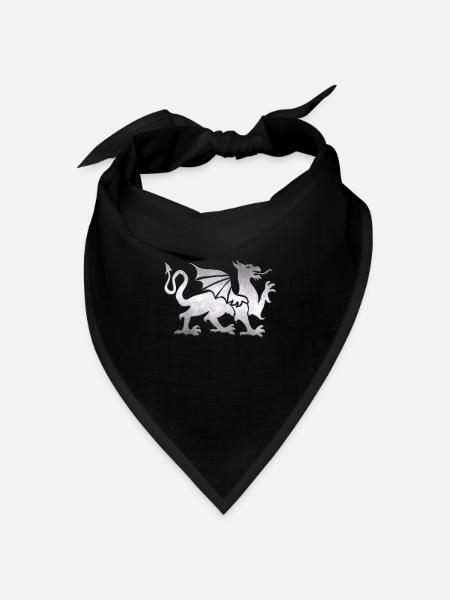 Fabelwesen - Bandana Dreieckstuch - Schwarz