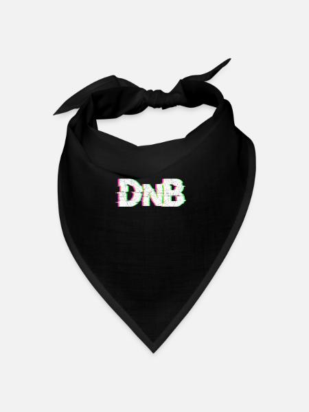 DnB - Drum n Bass - Bandana Dreieckstuch - Schwarz