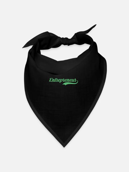 Unternehmerin - Bandana Dreieckstuch - Schwarz